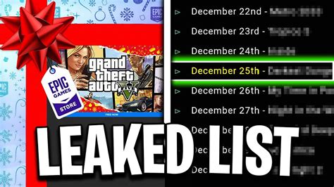 epic games christmas leak|Epic Games Store Leak Confirms How Many Free Mystery。